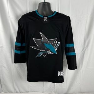 NHL San Jose Sharks Mens L/XL Black  Hockey Jersey